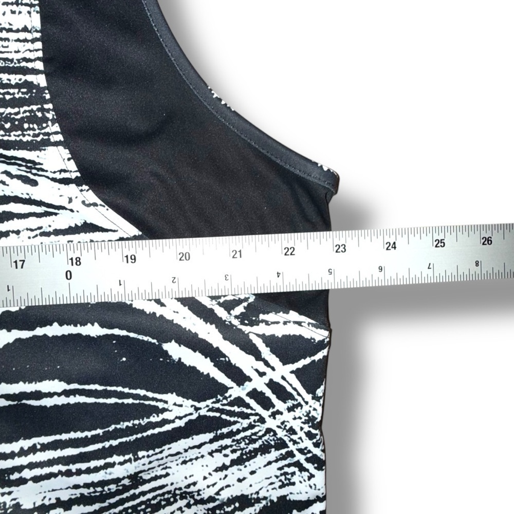 SLAZENGER Women's Marble Pin Tuck Sleeveless Golf Polo - XXL Black/White - Picture 10 of 13